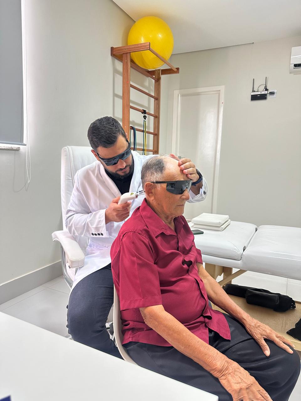 Laserterapia em paciente